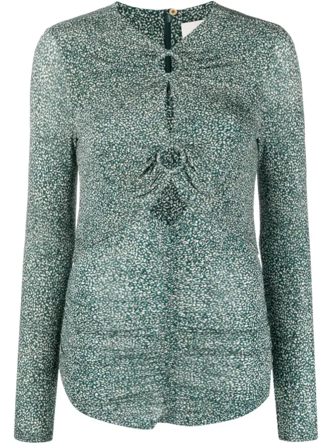 Isabel Marant ISABEL MARANT Joneli アニマルプリント トップの商品画像