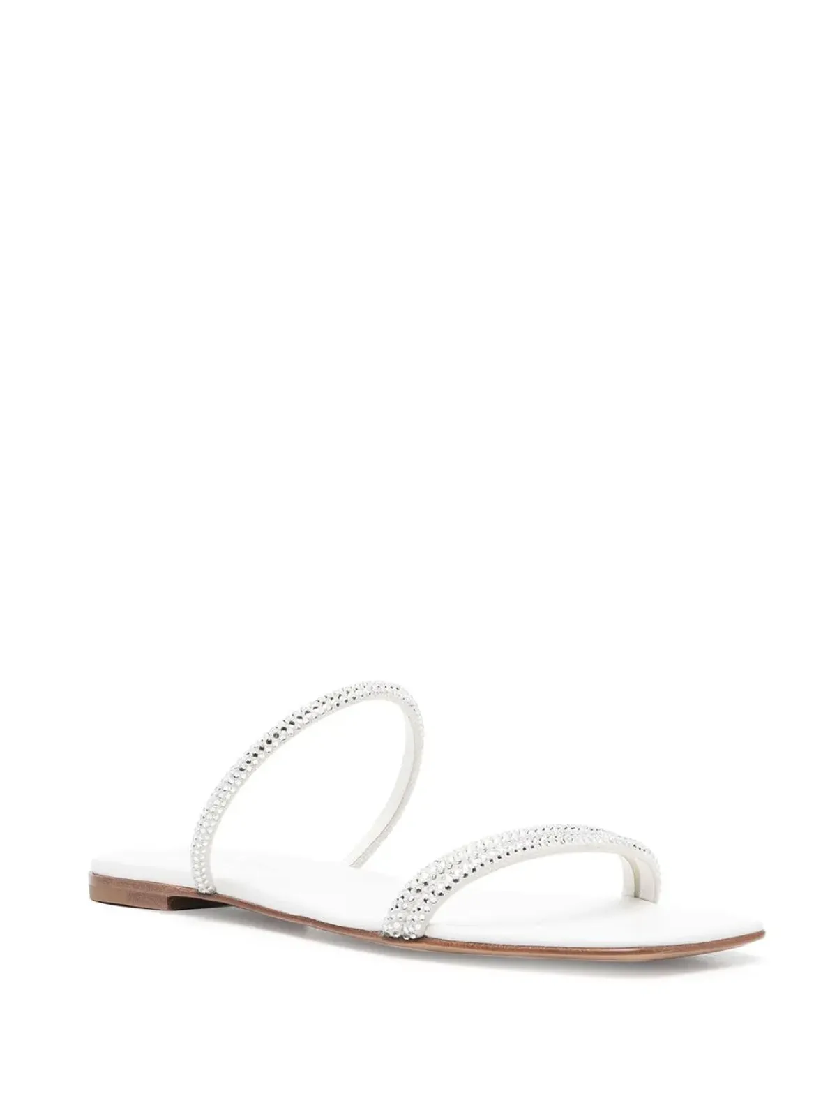 Gianvito Rossi カンヌ レザー スリップオン サンダル - 画像2