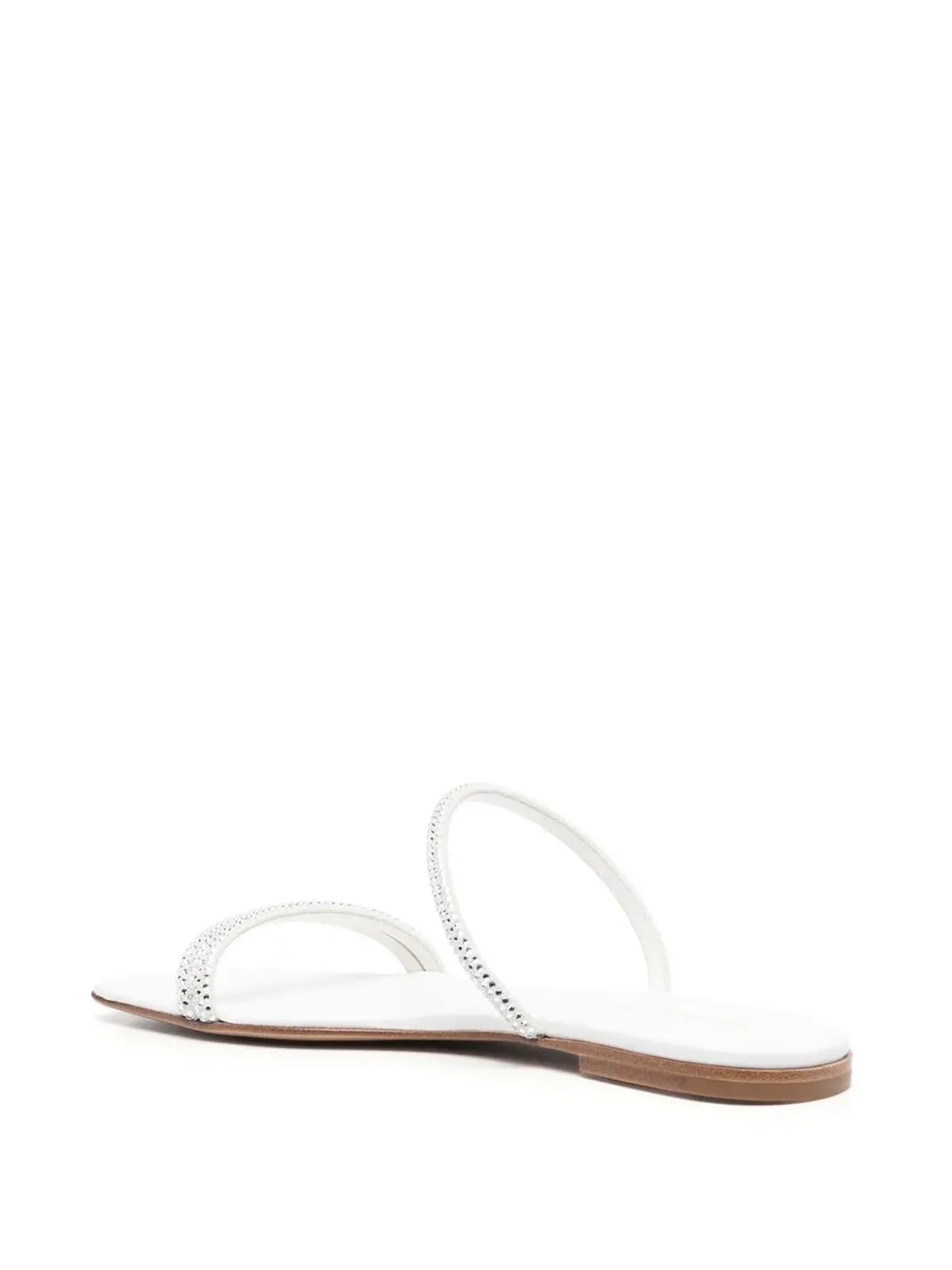Gianvito Rossi カンヌ レザー スリップオン サンダル - 画像3