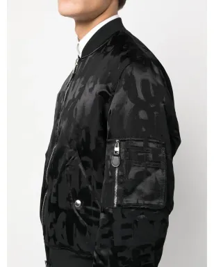 Alexander McQueen ロゴプリント ボンバージャケット - サムネイル5