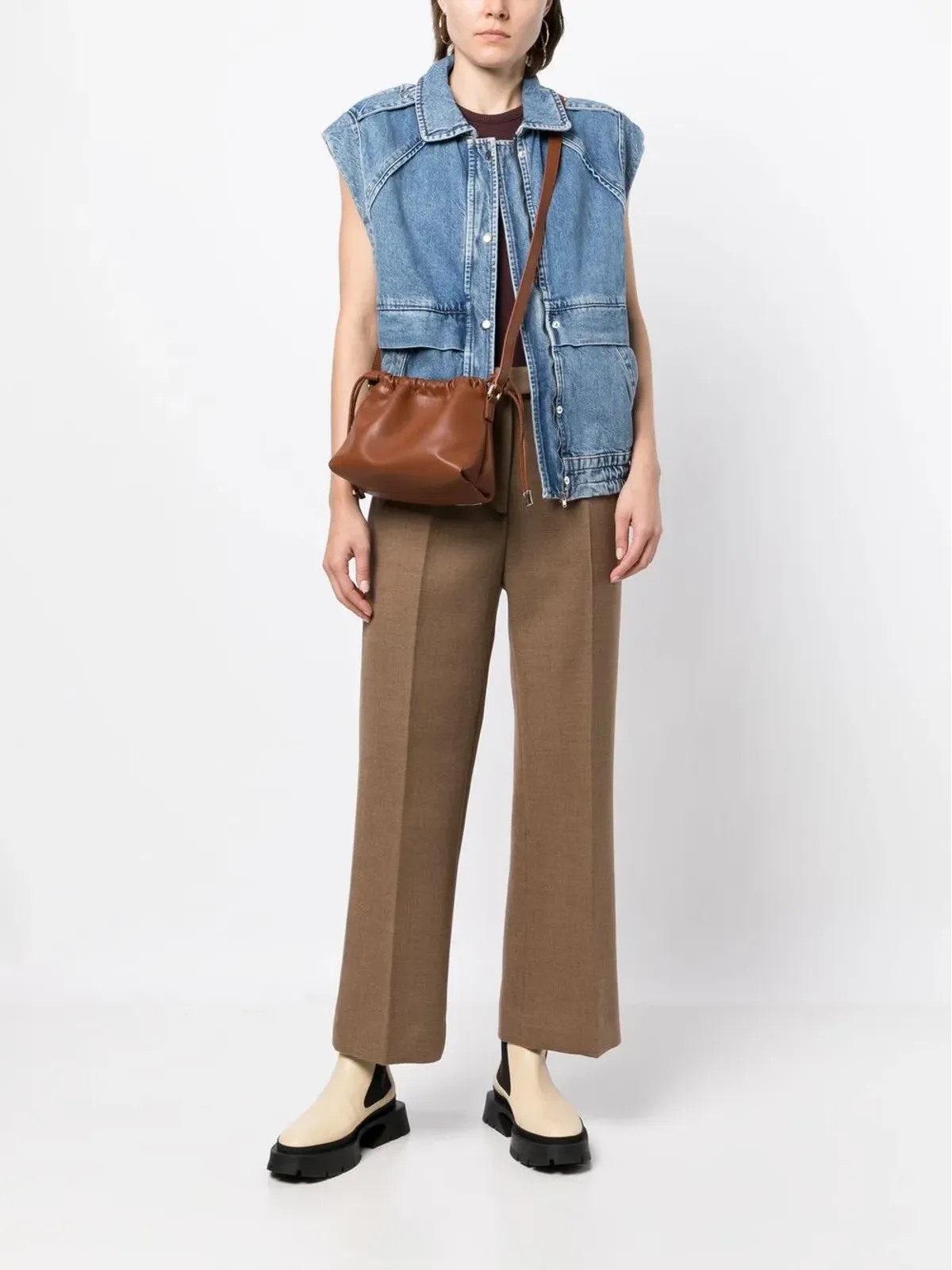 A.P.C. Ninon ドローストリング クロスボディバッグ - 画像2