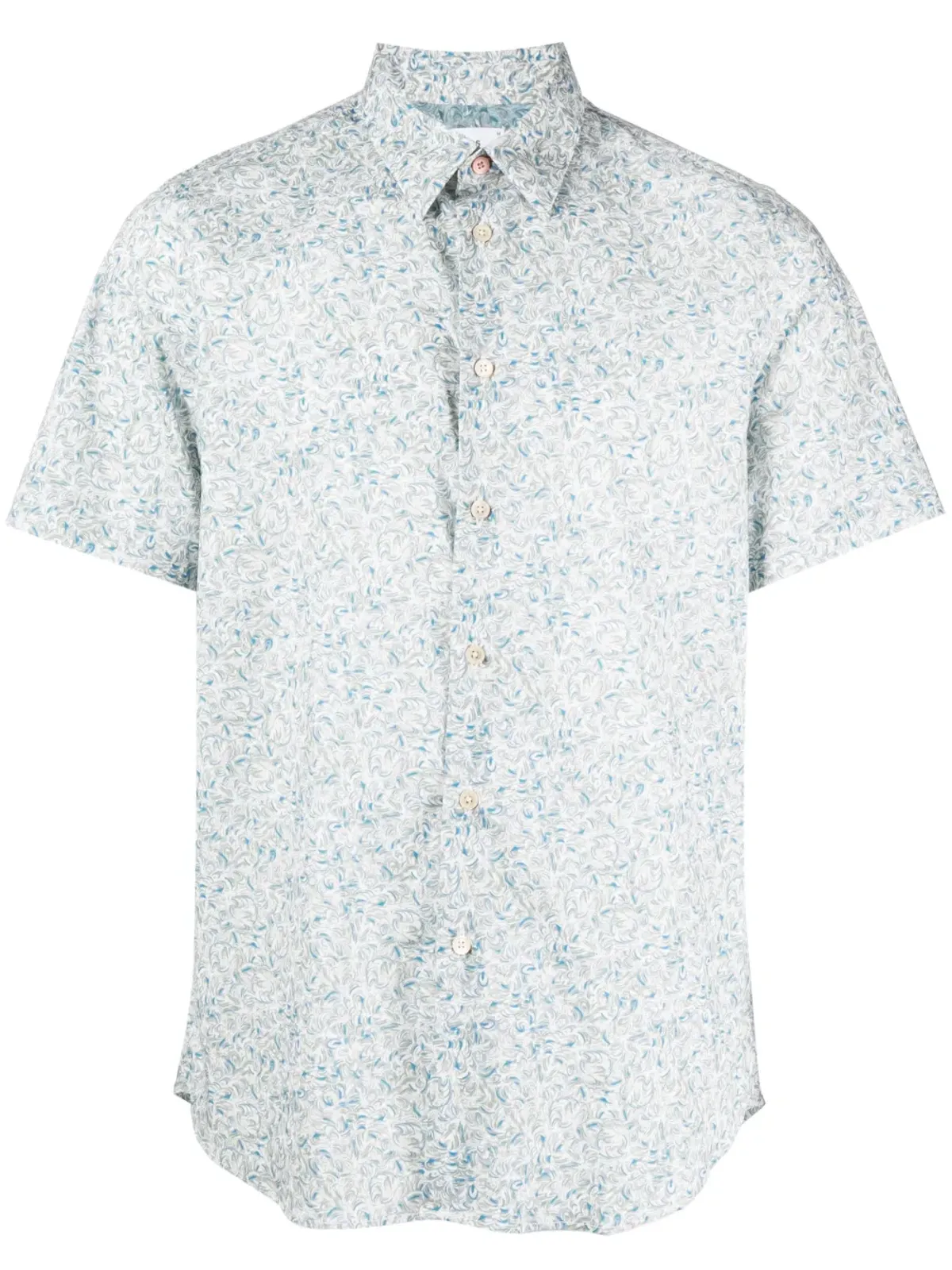 PS Paul Smith グラフィックプリントストレッチコットンシャツ - 画像1