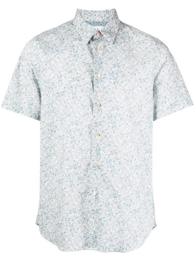 PS Paul Smith PS Paul Smith グラフィックプリントストレッチコットンシャツの商品画像