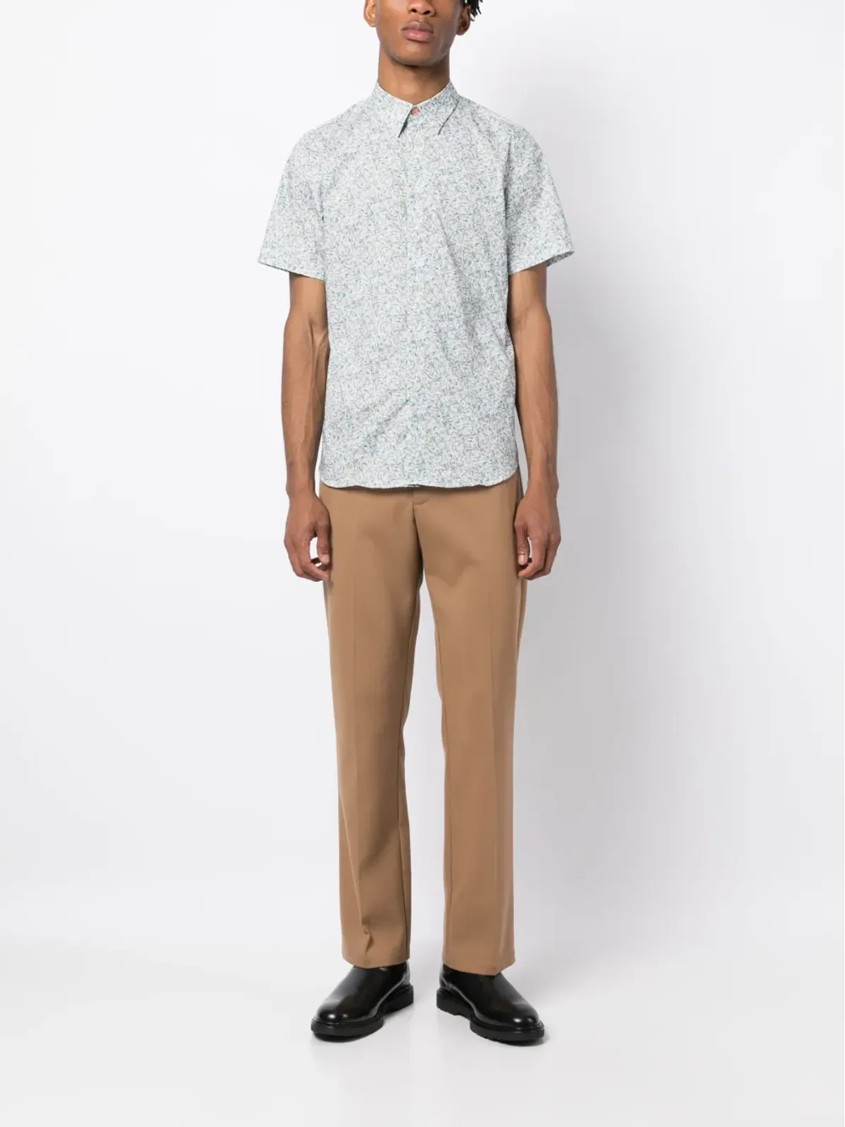 PS Paul Smith グラフィックプリントストレッチコットンシャツ - 画像2