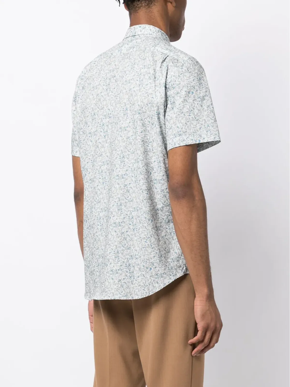 PS Paul Smith グラフィックプリントストレッチコットンシャツ - 画像4