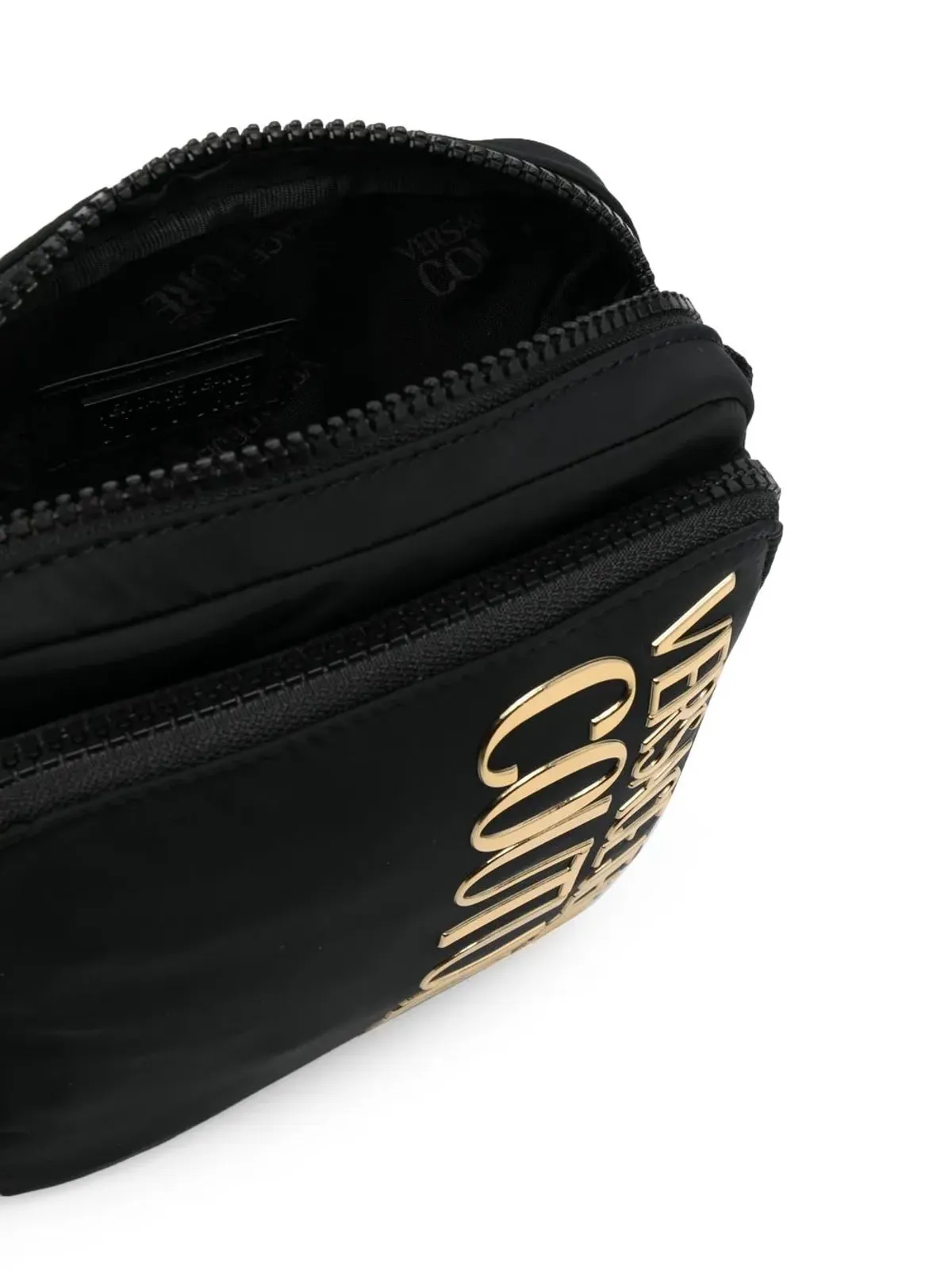 Versace Jeans Couture logo-plaque detail messenger bag - Black - 画像5