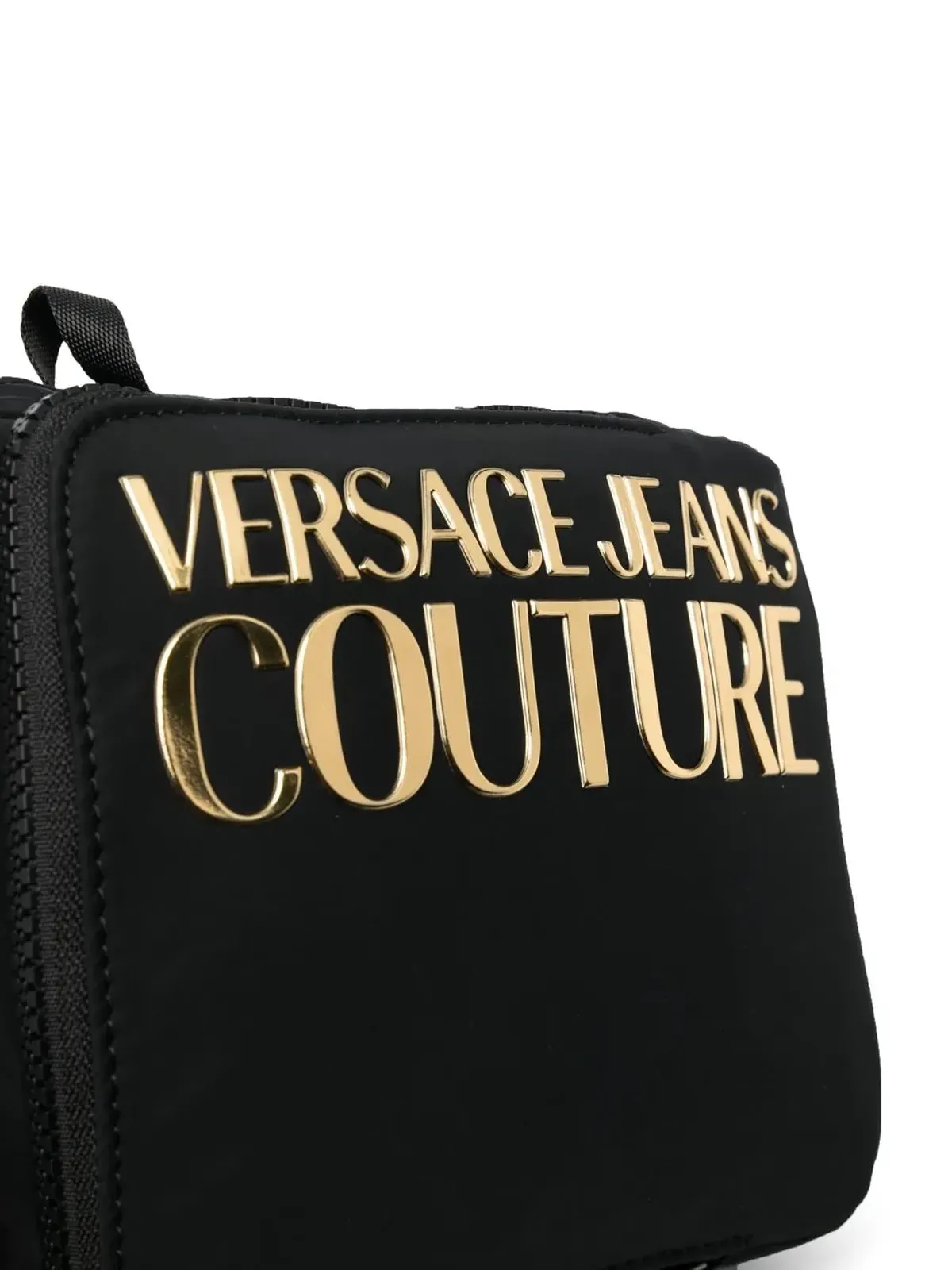 Versace Jeans Couture logo-plaque detail messenger bag - Black - 画像4