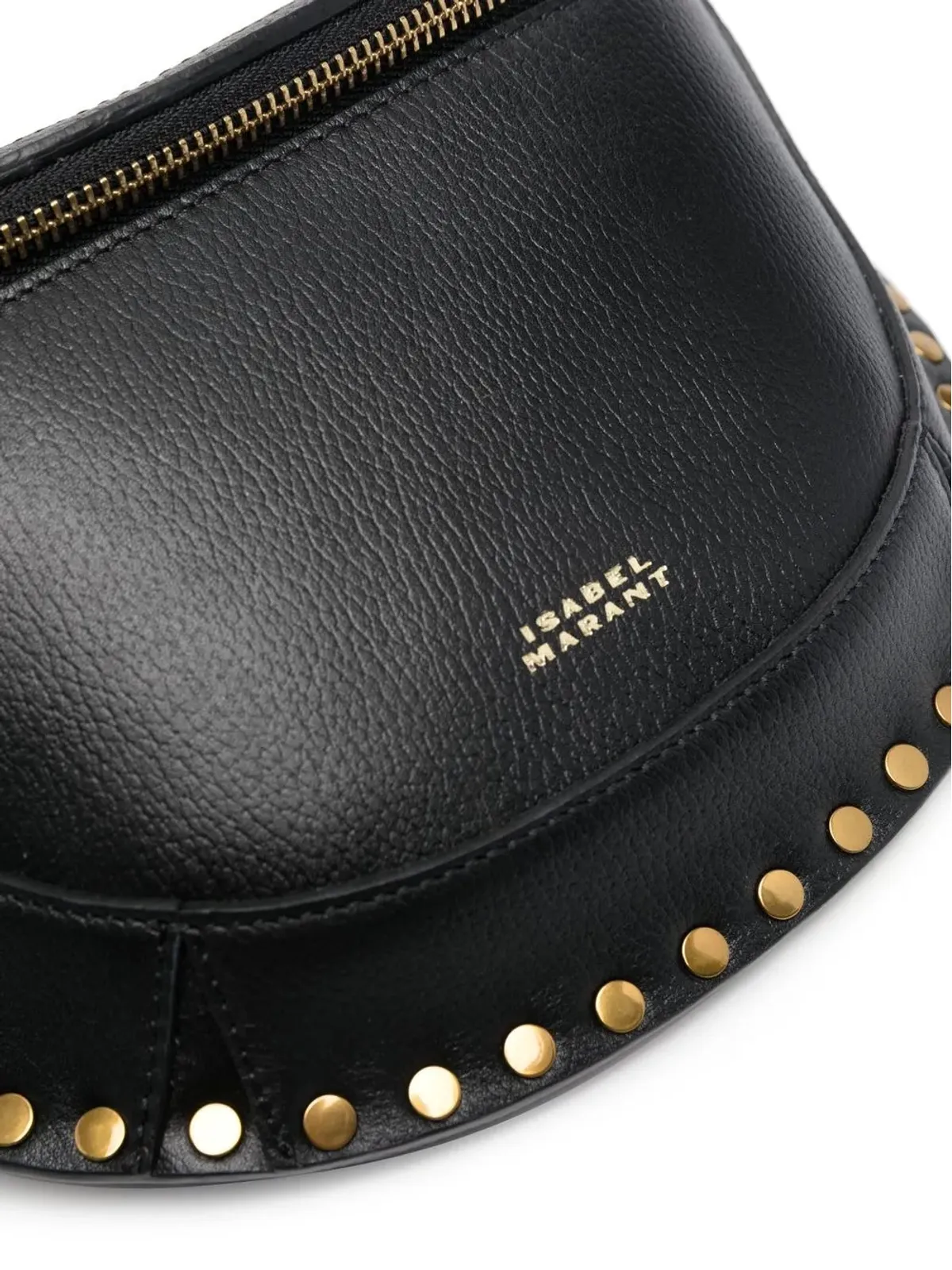 ISABEL MARANT Skano グレインレザー ショルダーバッグ ブラック - 画像5