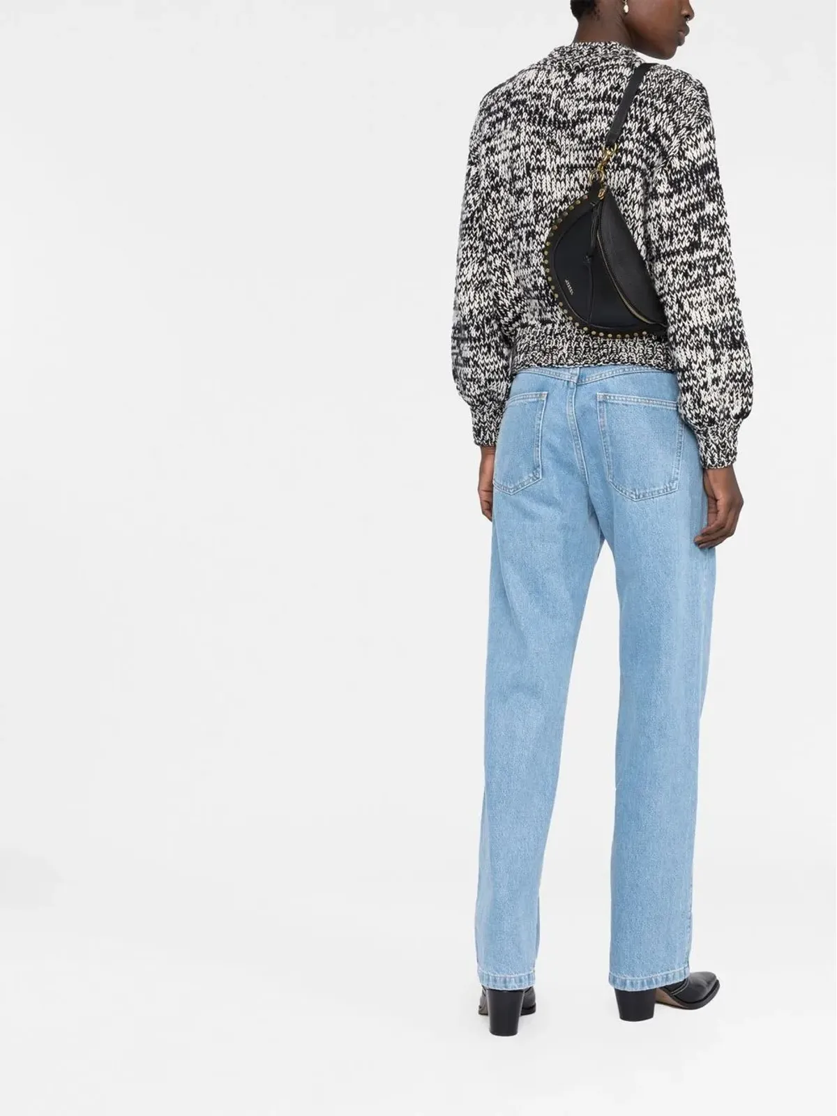 ISABEL MARANT Skano グレインレザー ショルダーバッグ ブラック - 画像2