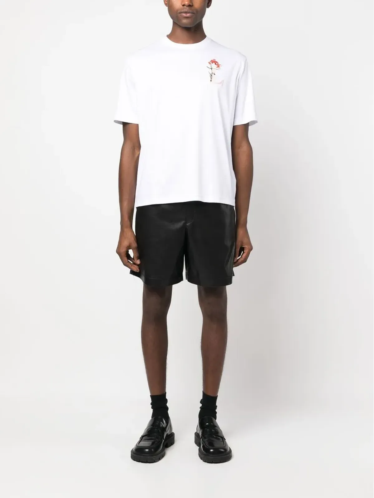 Lanvin フラワーパッチ Tシャツ - 画像3