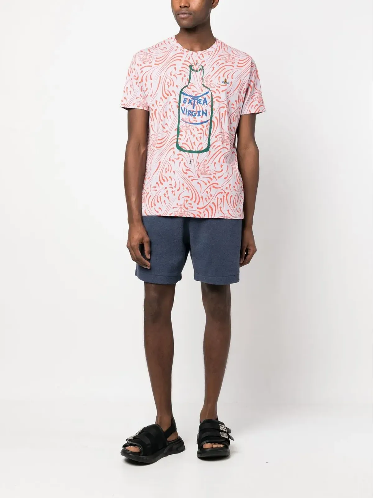 Vivienne Westwood エクストラヴァージン グラフィックプリント ロゴTシャツ - 画像2
