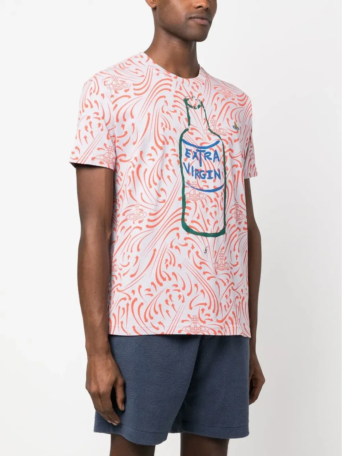 Vivienne Westwood エクストラヴァージン グラフィックプリント ロゴTシャツ - 画像3