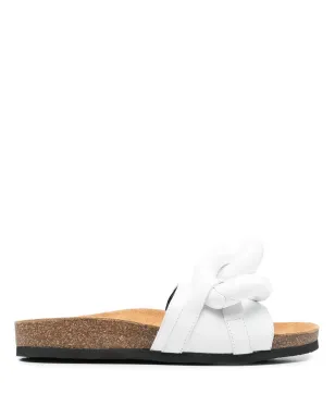 JW Anderson チェーンリンクレザースライド - サムネイル1