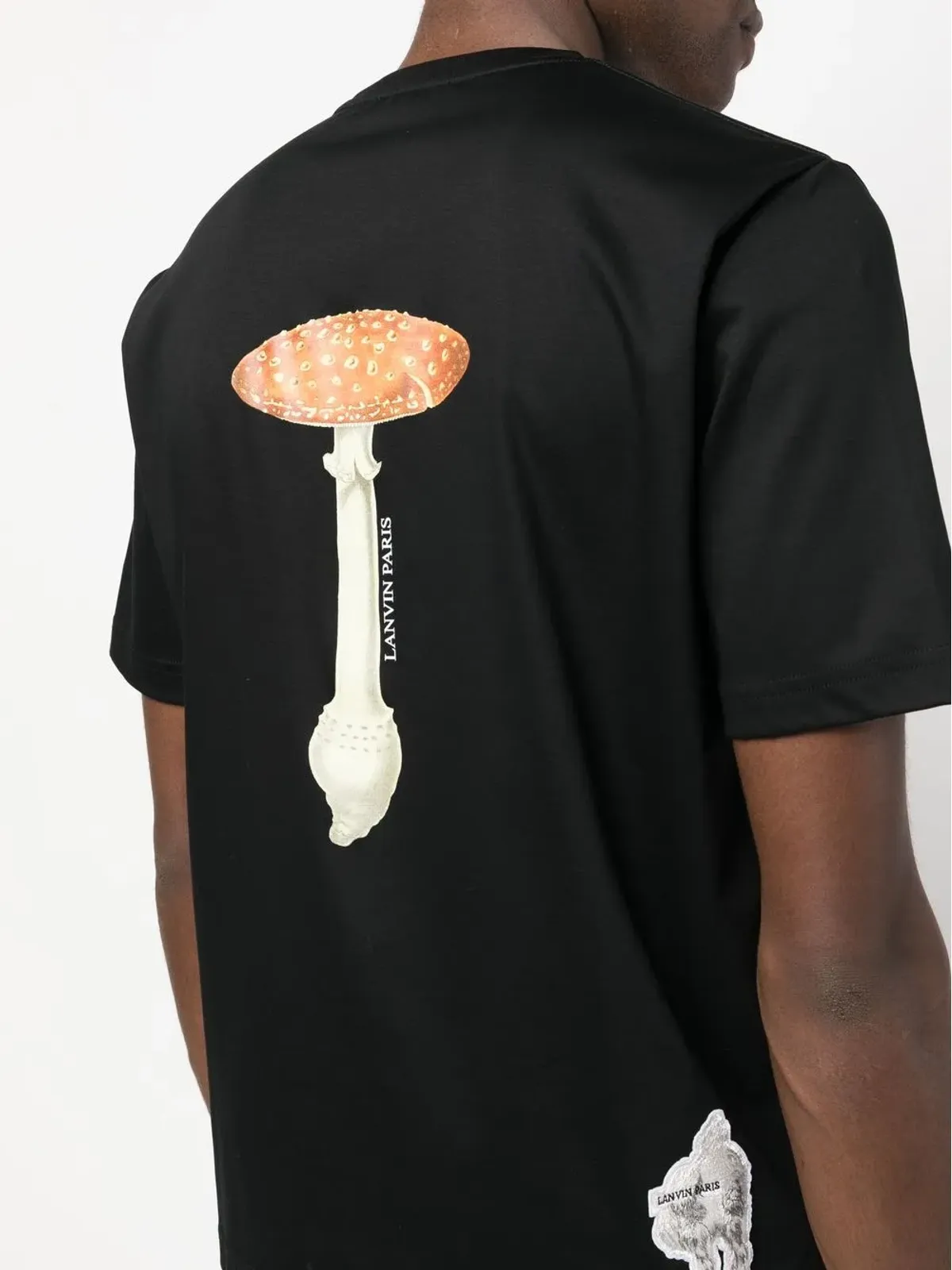 Lanvin L rabbit patch Tシャツ - 画像5