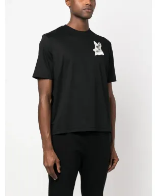 Lanvin L rabbit patch Tシャツ - サムネイル4