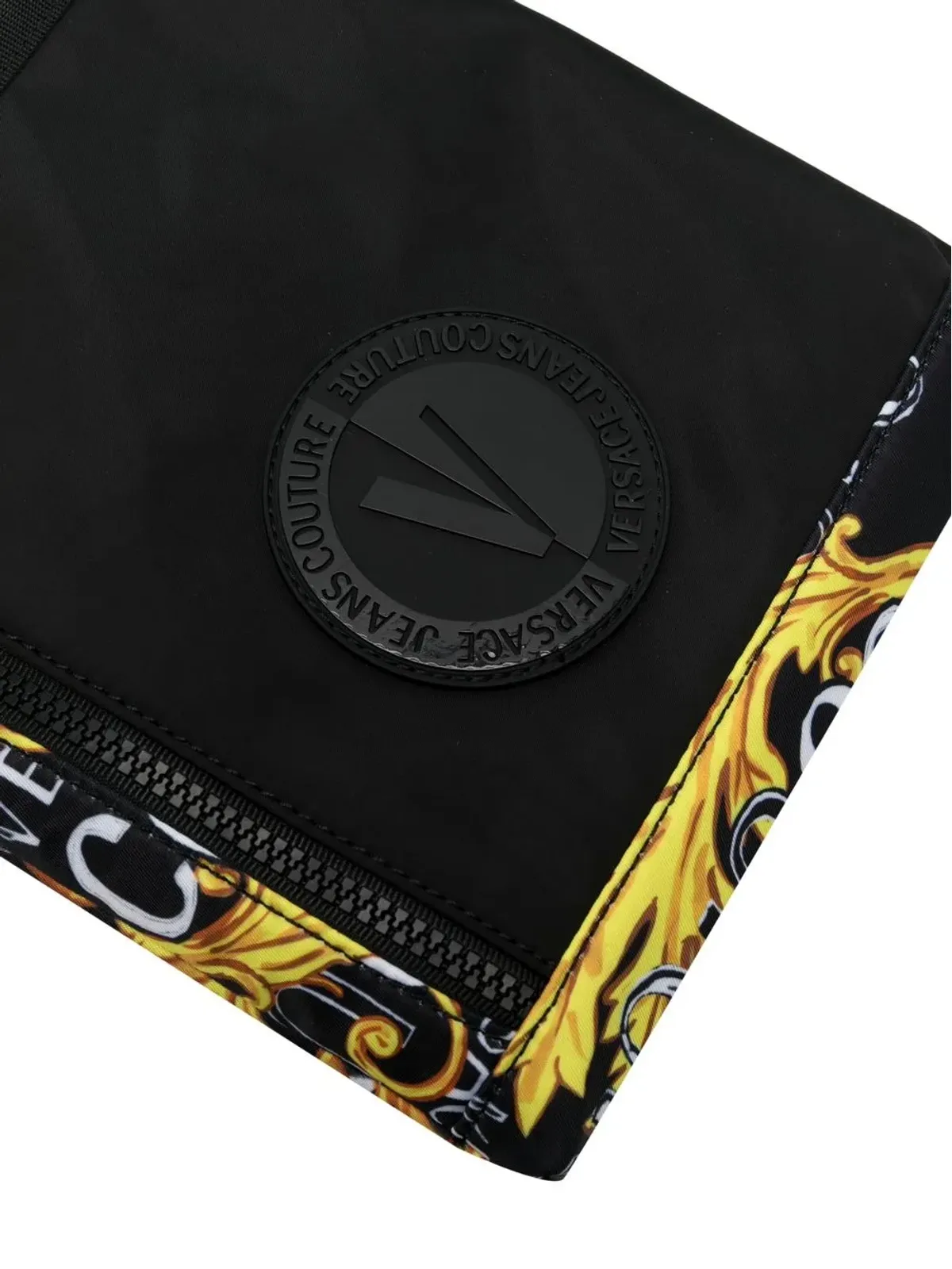 Versace Jeans Couture ロゴパッチ付きメッセンジャーバッグ - 画像4