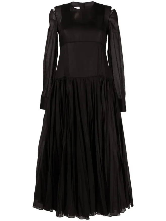 Jil Sander Jil Sander プリーツディテール ミディドレスの商品画像