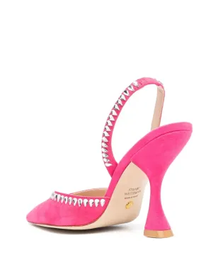 Stuart Weitzman ラインストーン付き105mmスエードパンプス - サムネイル3