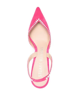 Stuart Weitzman ラインストーン付き105mmスエードパンプス - サムネイル4
