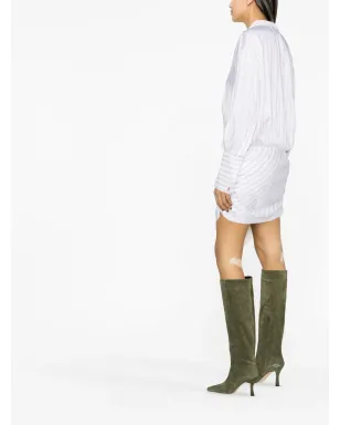 The Attico Hatty striped shirtdress - White - サムネイル3