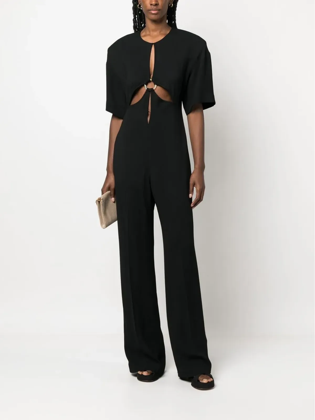 Stella McCartney カットアウト半袖ジャンプスーツ - 画像2