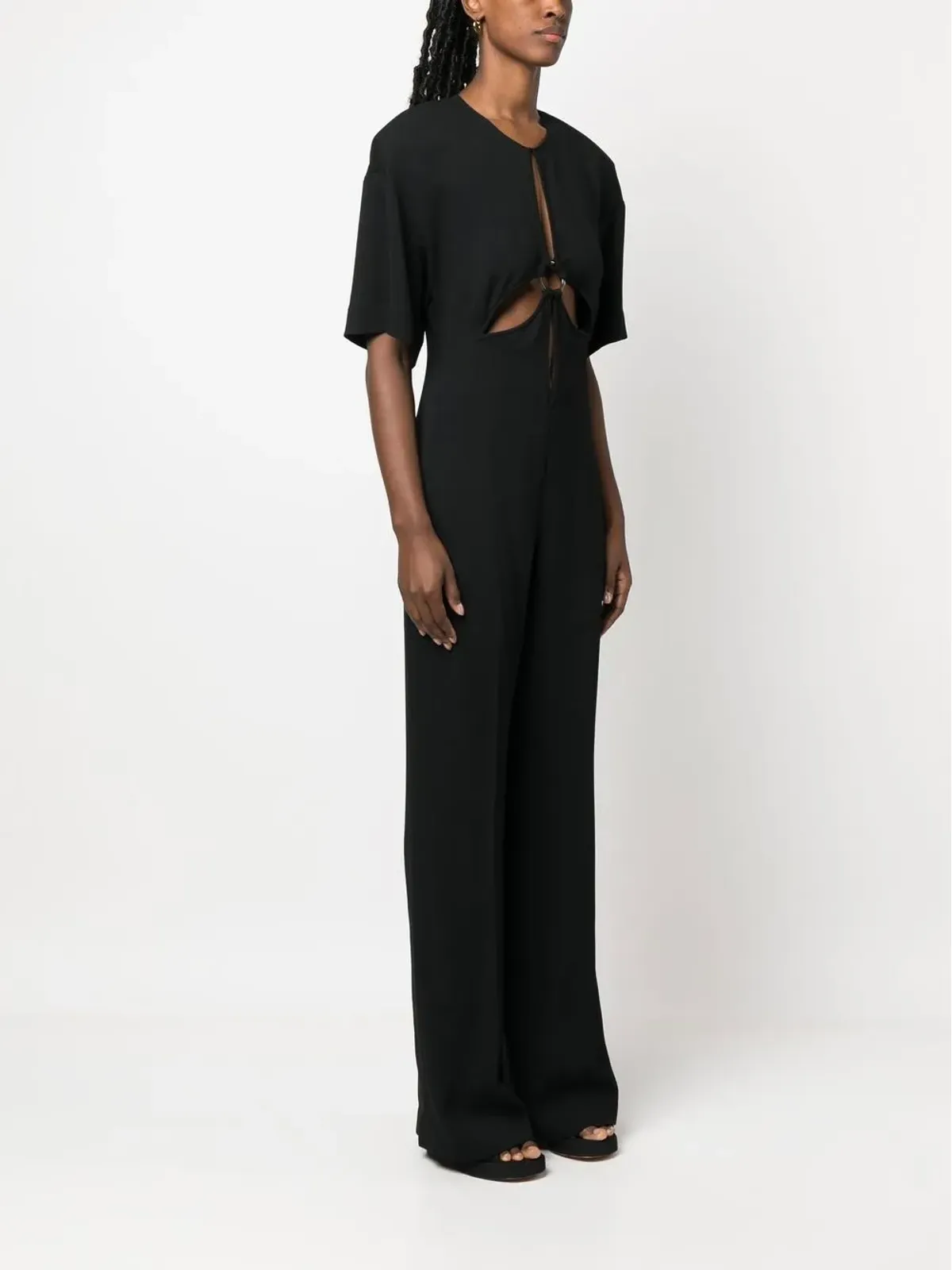 Stella McCartney カットアウト半袖ジャンプスーツ - 画像3
