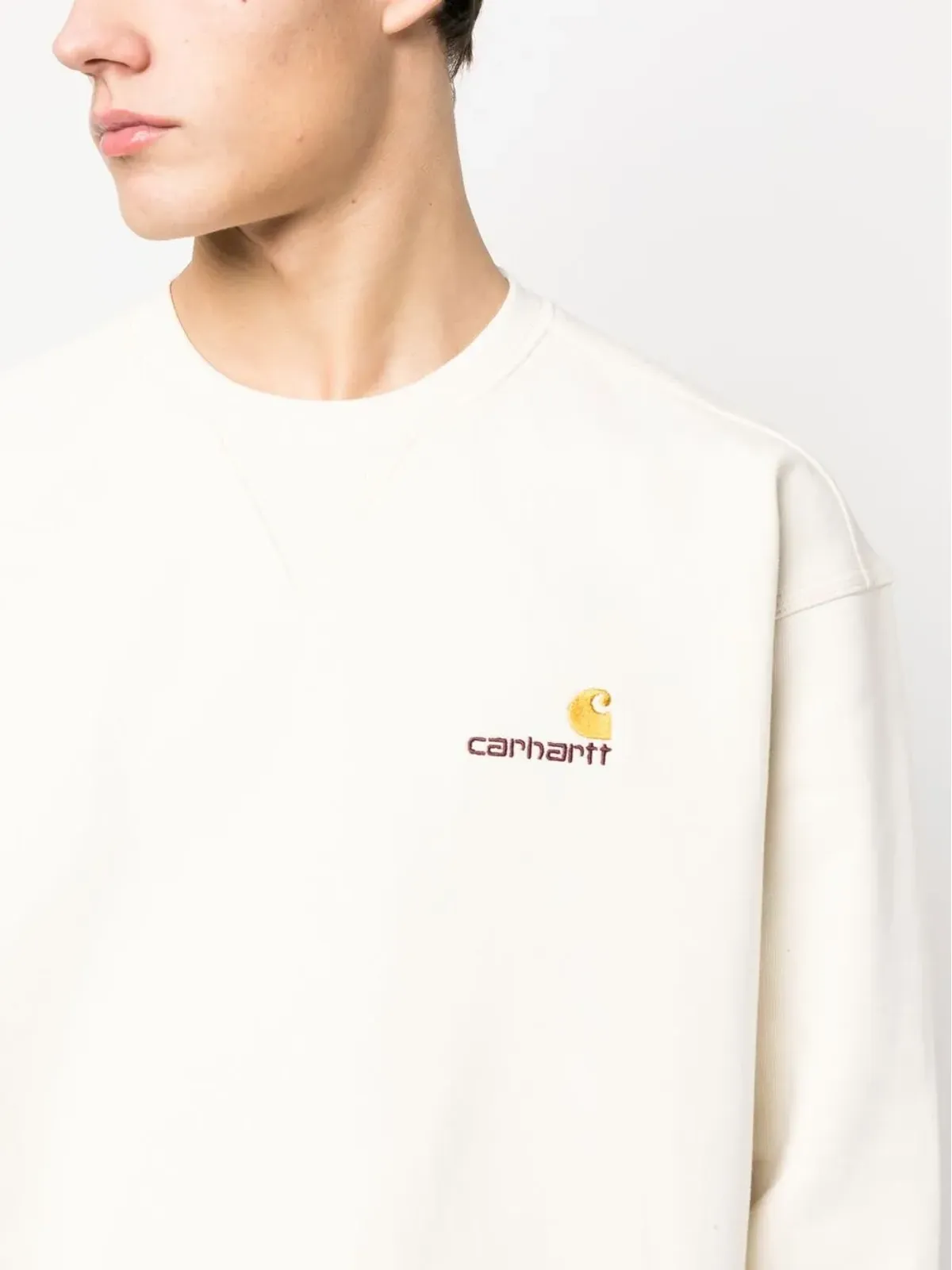 Carhartt WIP エンブロイダーロゴ コットン スウェットシャツ - 画像5