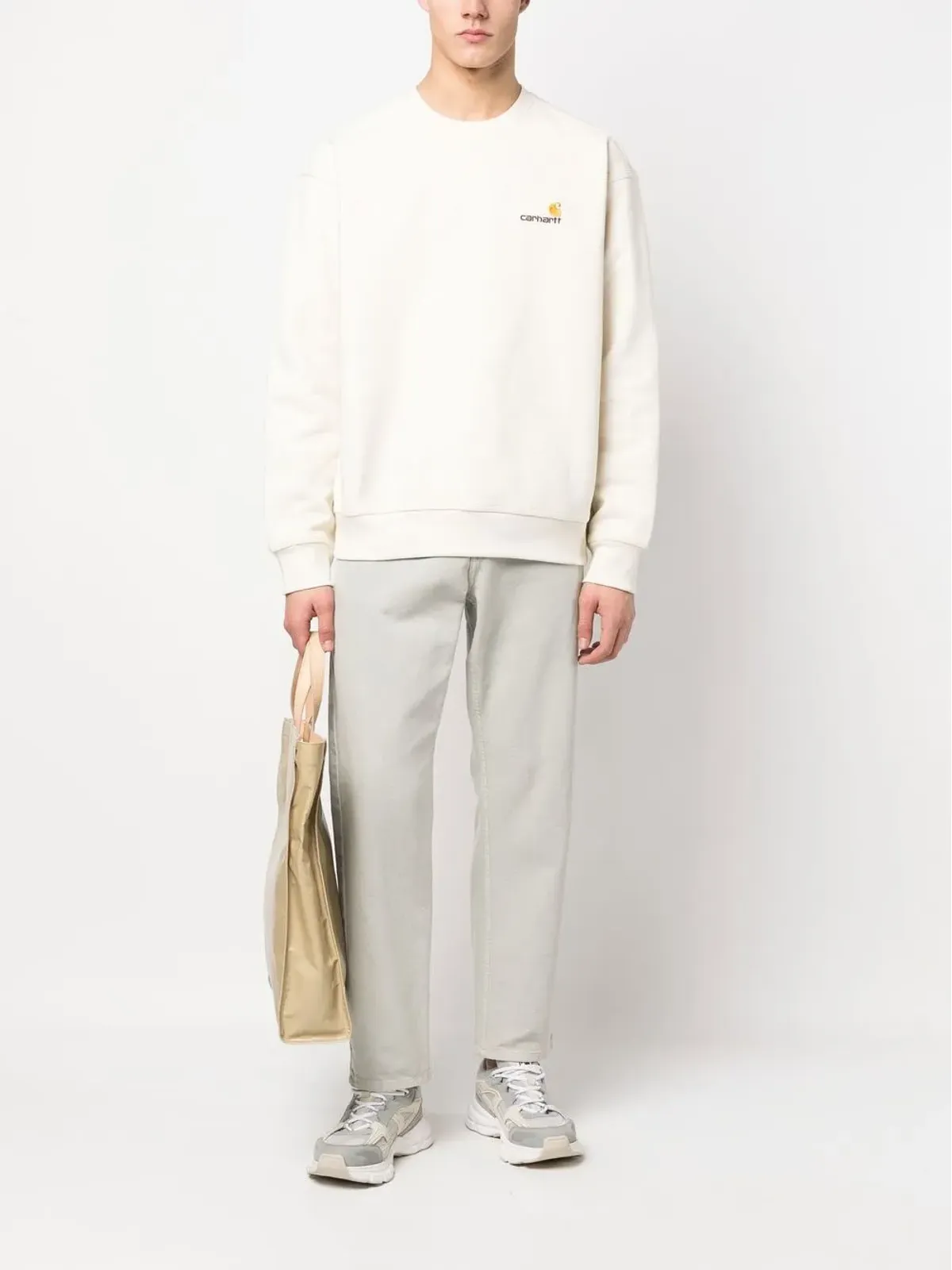 Carhartt WIP エンブロイダーロゴ コットン スウェットシャツ - 画像2