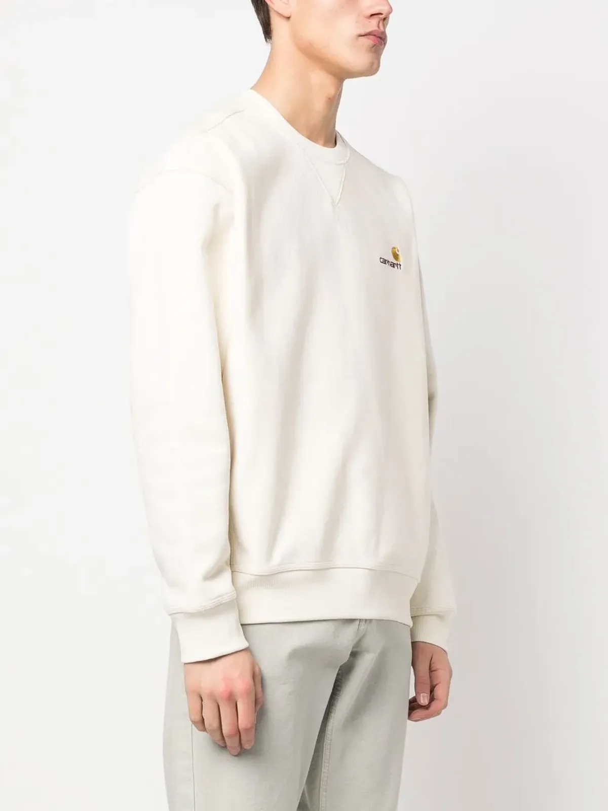 Carhartt WIP エンブロイダーロゴ コットン スウェットシャツ - 画像3