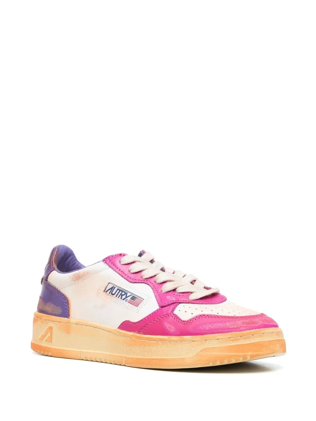 Autry panelled low-top sneakers - White - 画像2