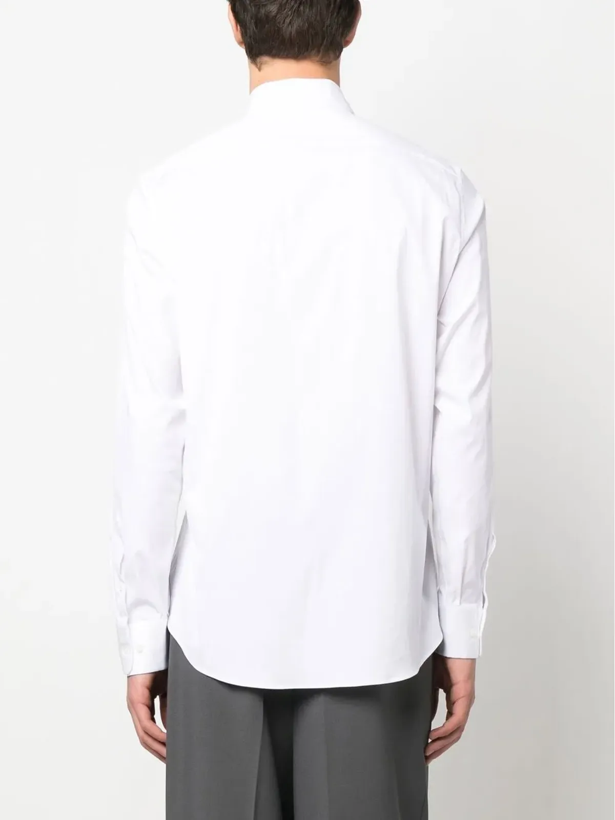 Lanvin 白の長袖スリムカットシャツ - 画像4