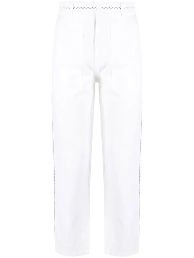 Nick Fouquet Nick Fouquet 刺繍入りストレートパンツの商品画像