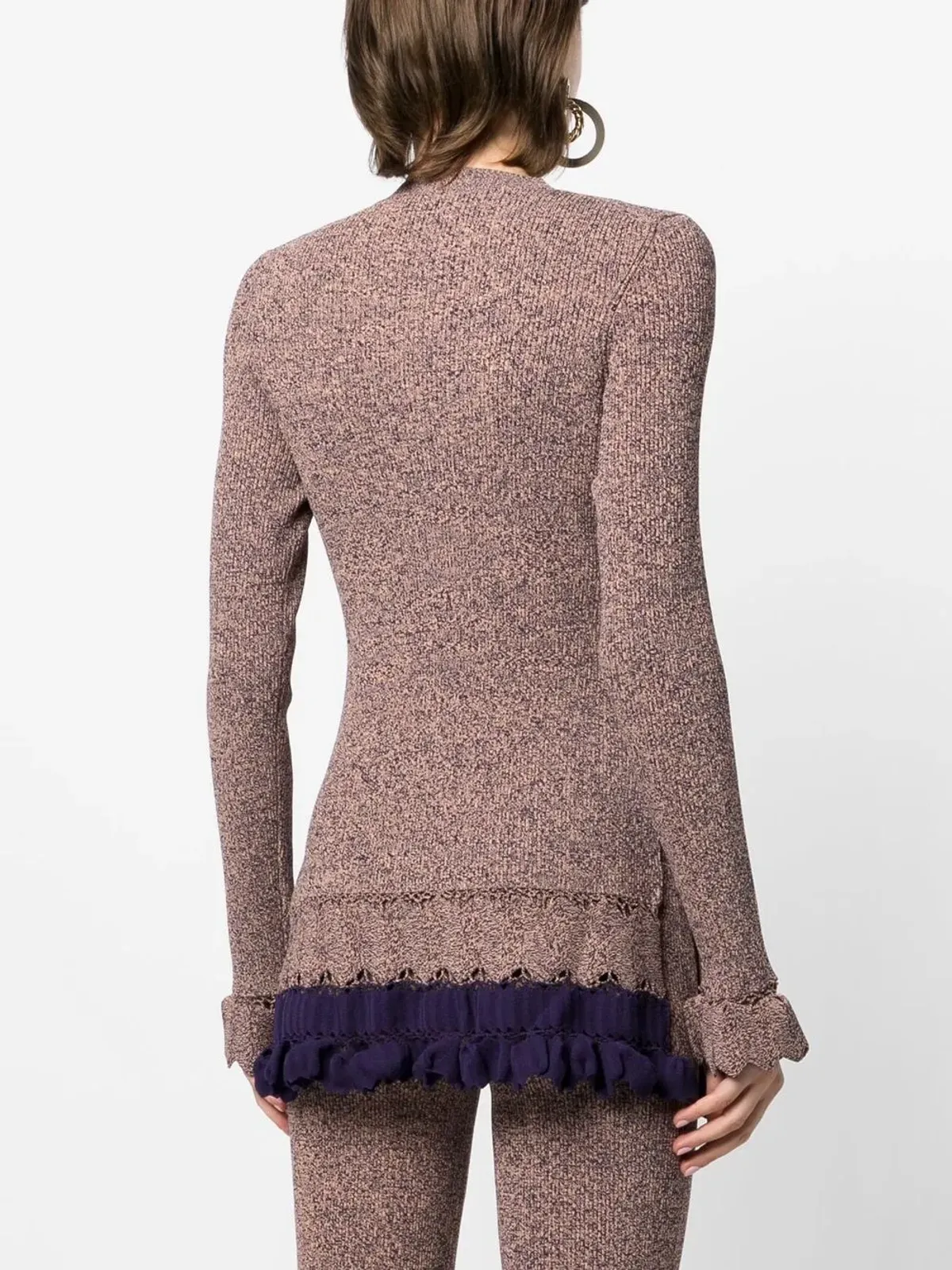 Ulla Johnson リブ編み ラッフルトリム ジャンパー - マルチカラー - 画像4