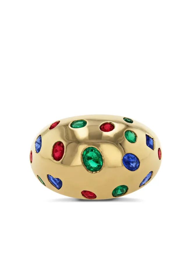 Van Cleef & Arpels Pre-Owned Van Cleef & Arpels Pre-Owned 1990年代 18Kイエローゴールド エメラルド・サファイア・ルビー ボームリングの商品画像