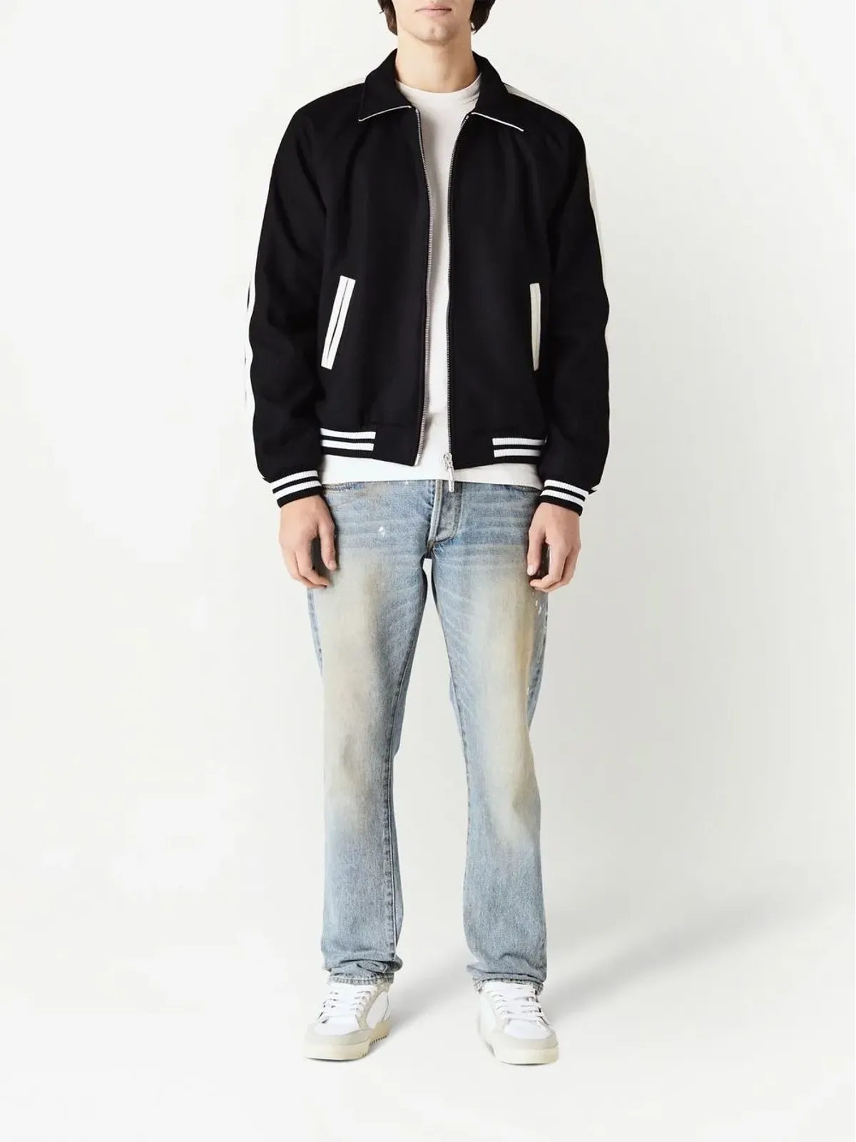RHUDE motif-print bomber jacket - Black - 画像2