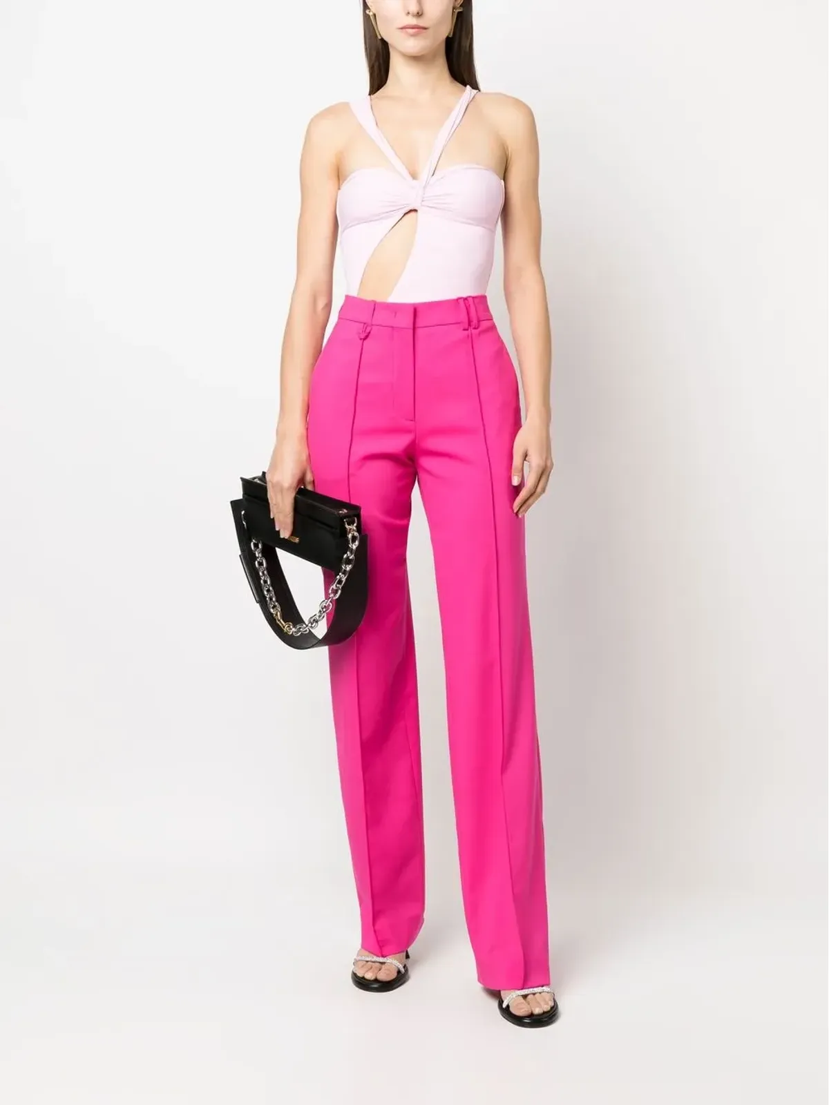 Blumarine ノットディテール ノースリーブ ボディスーツ - 画像2