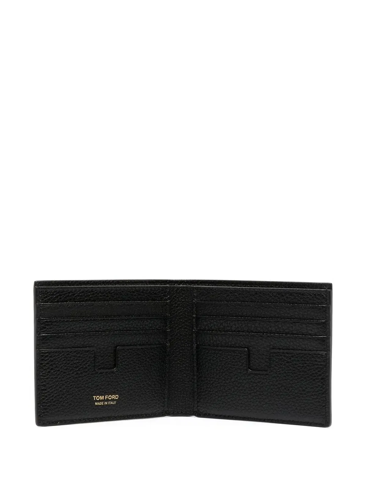 TOM FORD ロゴスタンプレザーウォレット（ブラック） - 画像3