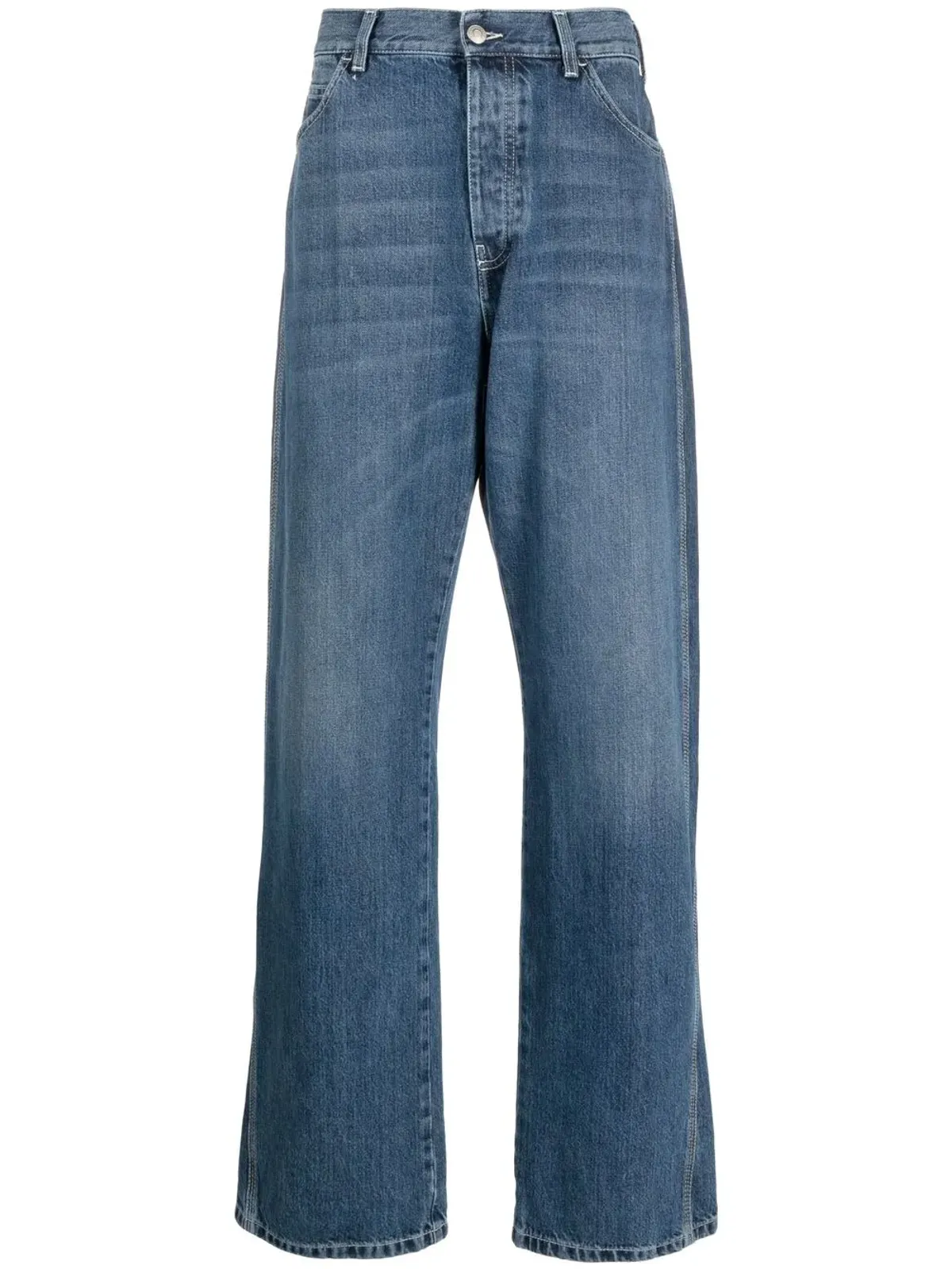 Alexander McQueen ワイドレッグパネルドジーンズ - 画像1