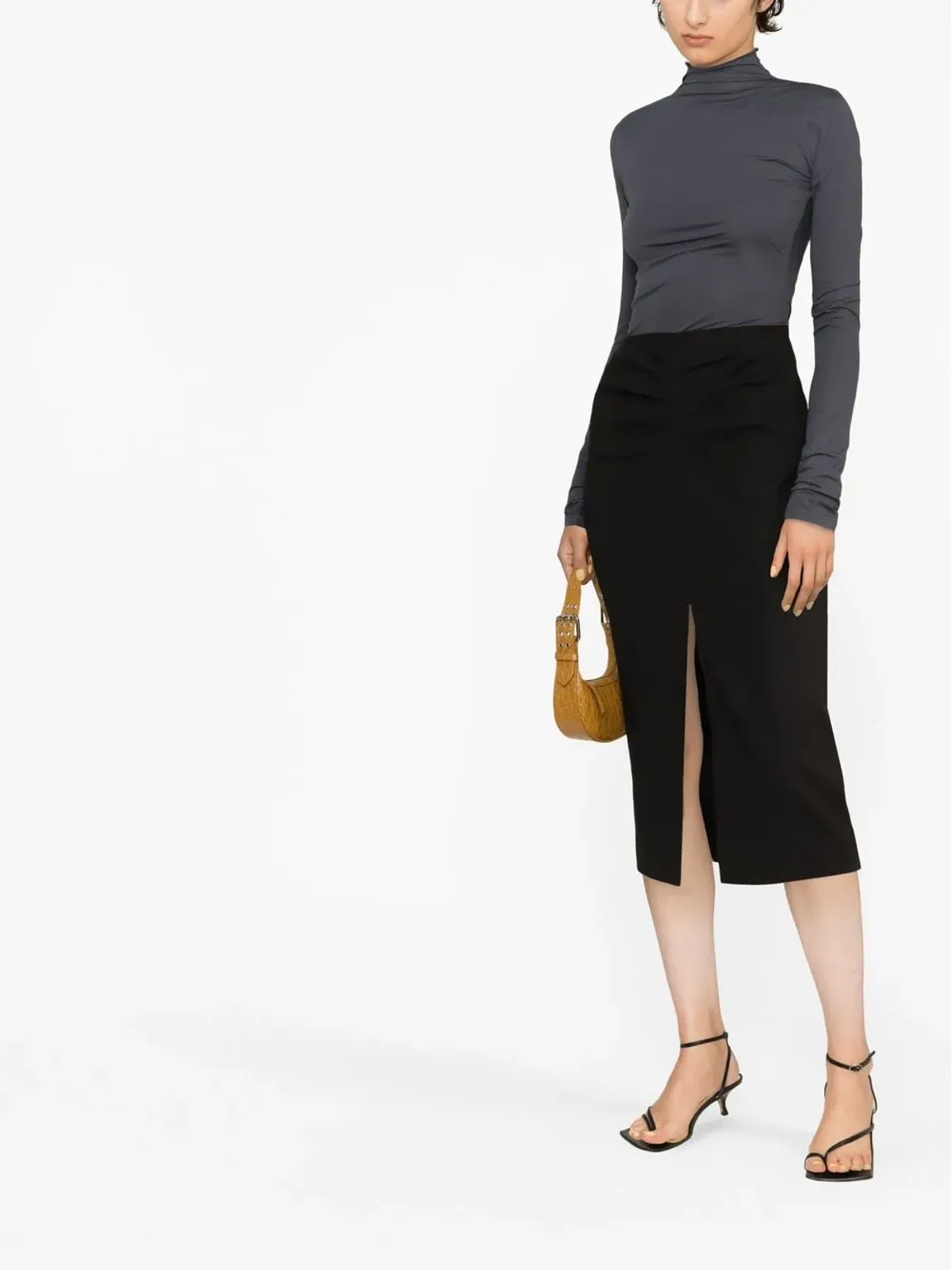 ISABEL MARANT ボックスプリーツ ペンシルスカート - 画像2