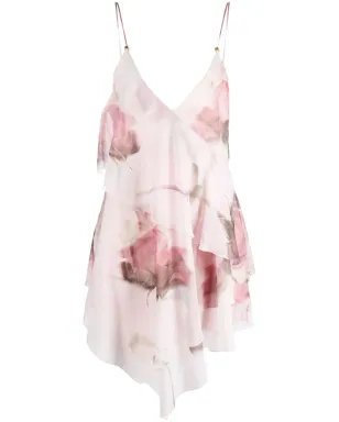 Blumarine ローズプリント ミニスリップドレス - サムネイル1