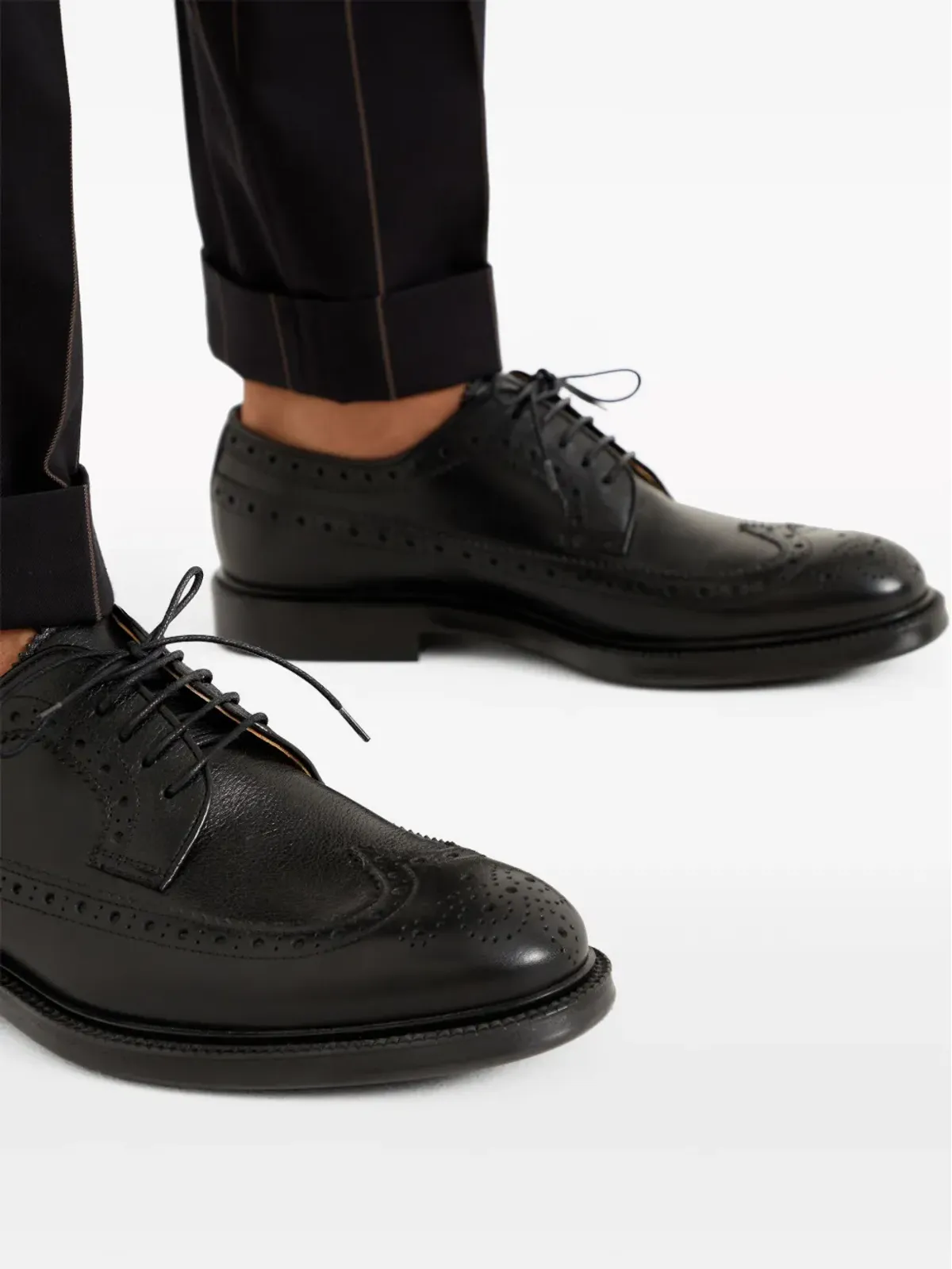 Brunello Cucinelli レザー ダービーシューズ - 画像5