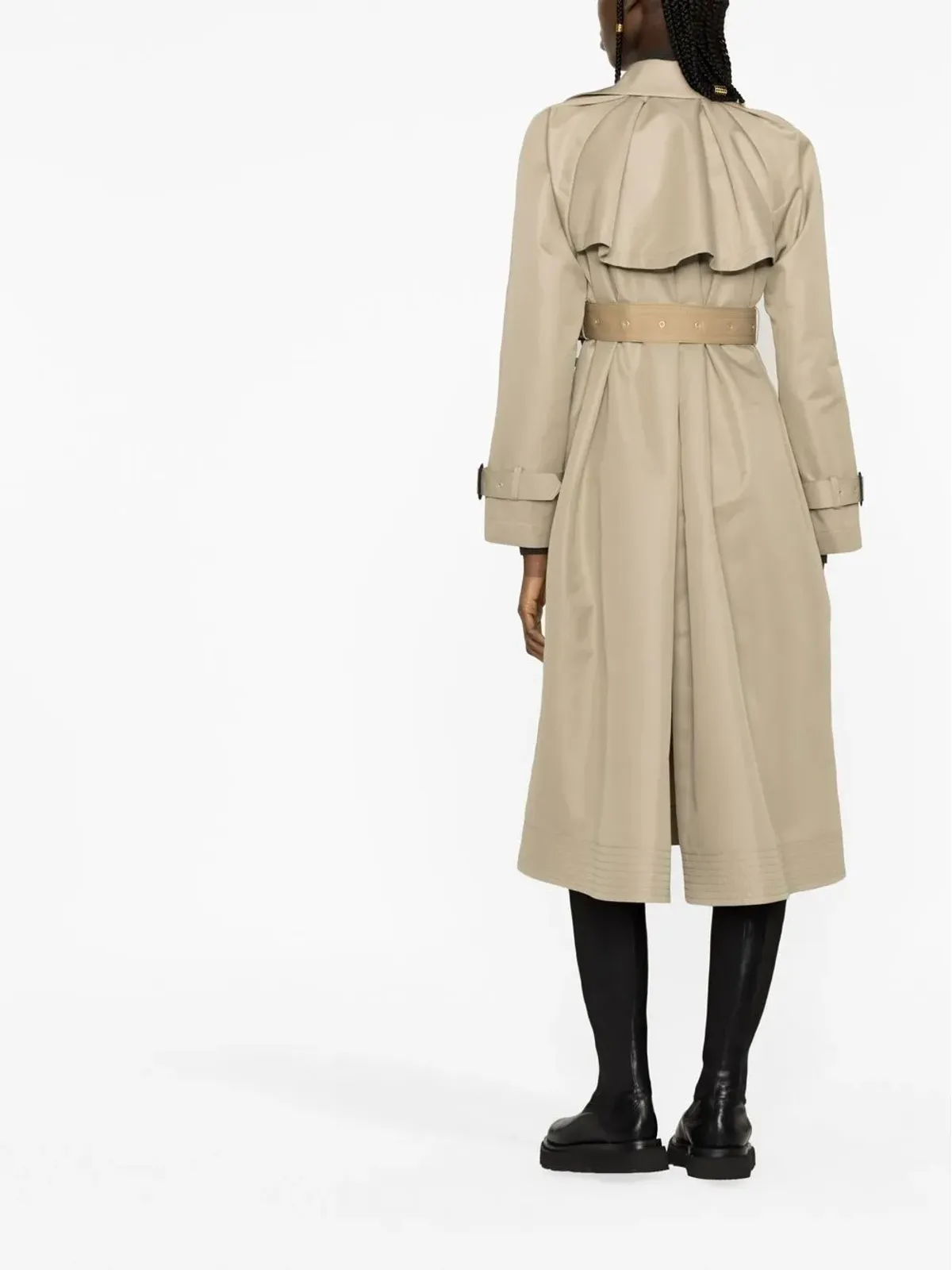 sacai ツートーンボタンコート - 画像4