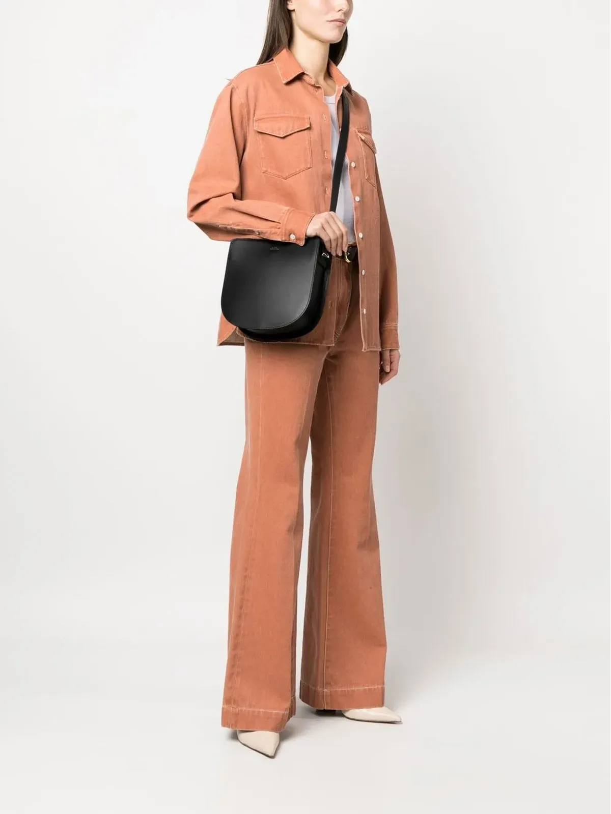 A.P.C. Geneve leather shoulder bag - Black - 画像2