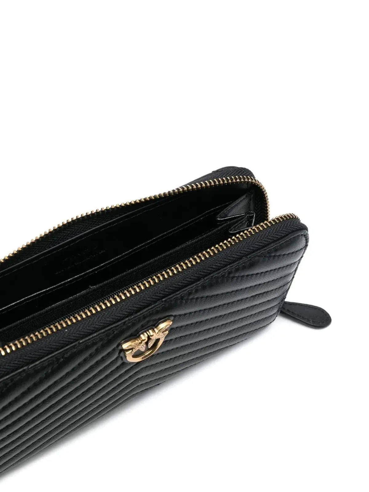PINKO チェボンキルティングジップ付きパース - Black - 画像3