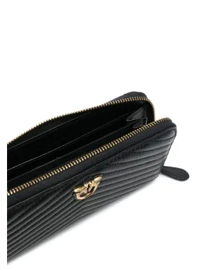 PINKO チェボンキルティングジップ付きパース - Black - サムネイル3
