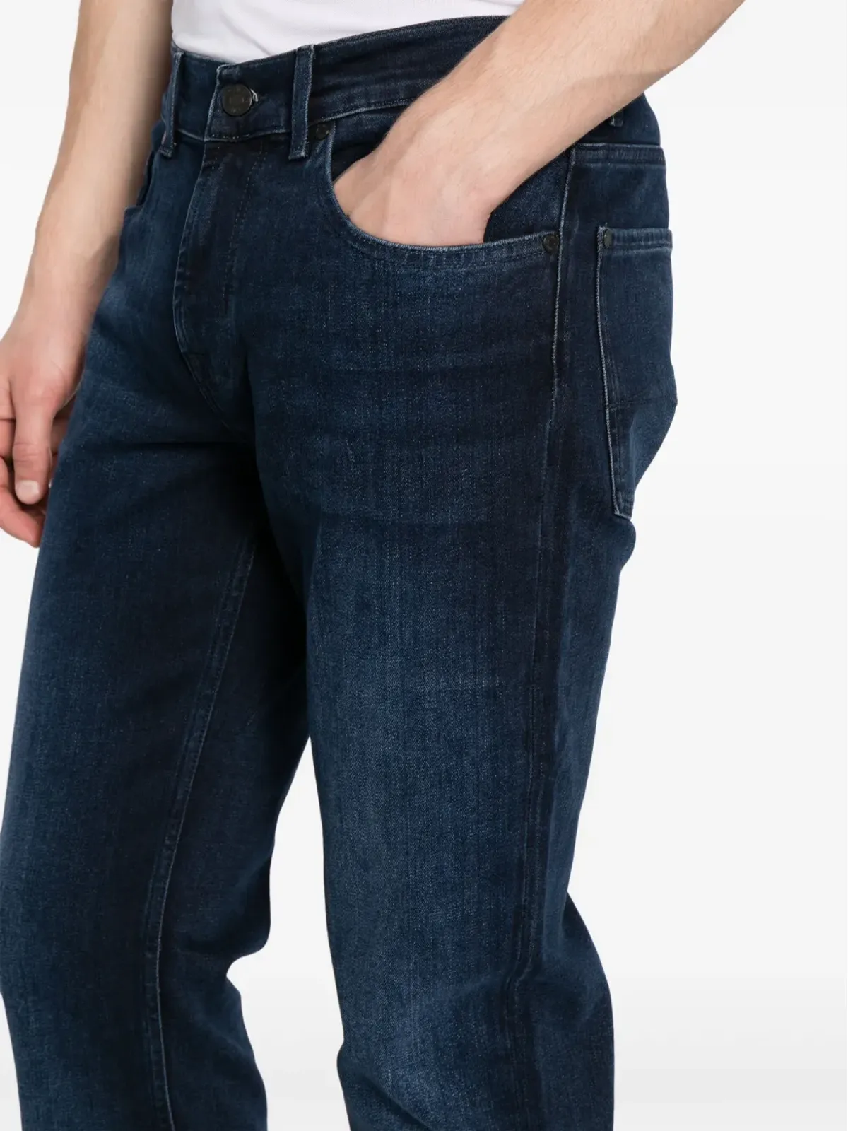 7 For All Mankind ミッドライズストレートジーンズ - 画像5