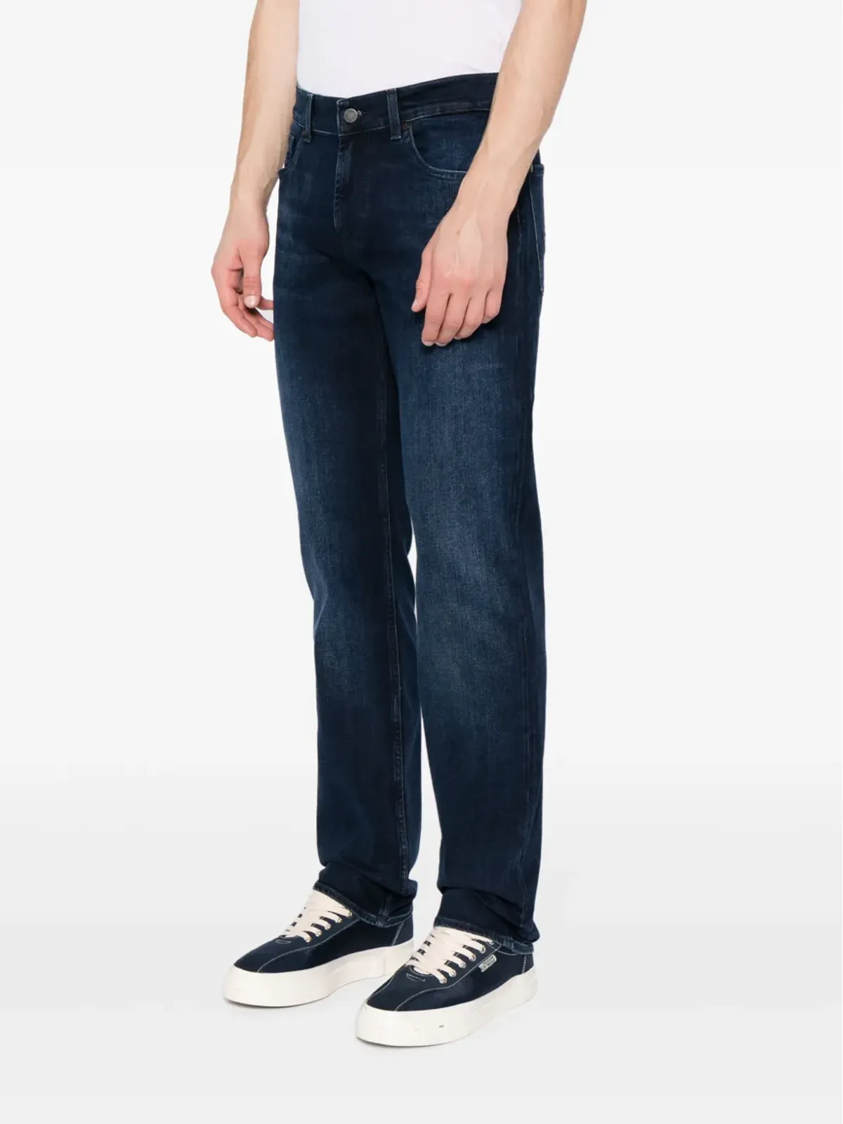 7 For All Mankind ミッドライズストレートジーンズ - 画像3