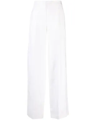 Chloé リネンのワイドレッグパンツ - ホワイト - サムネイル1