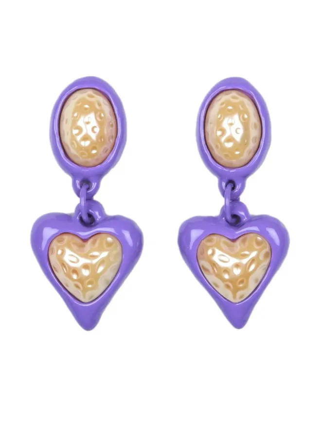 Julietta JULIETTA Night Fever ドロップピアス - パープルの商品画像