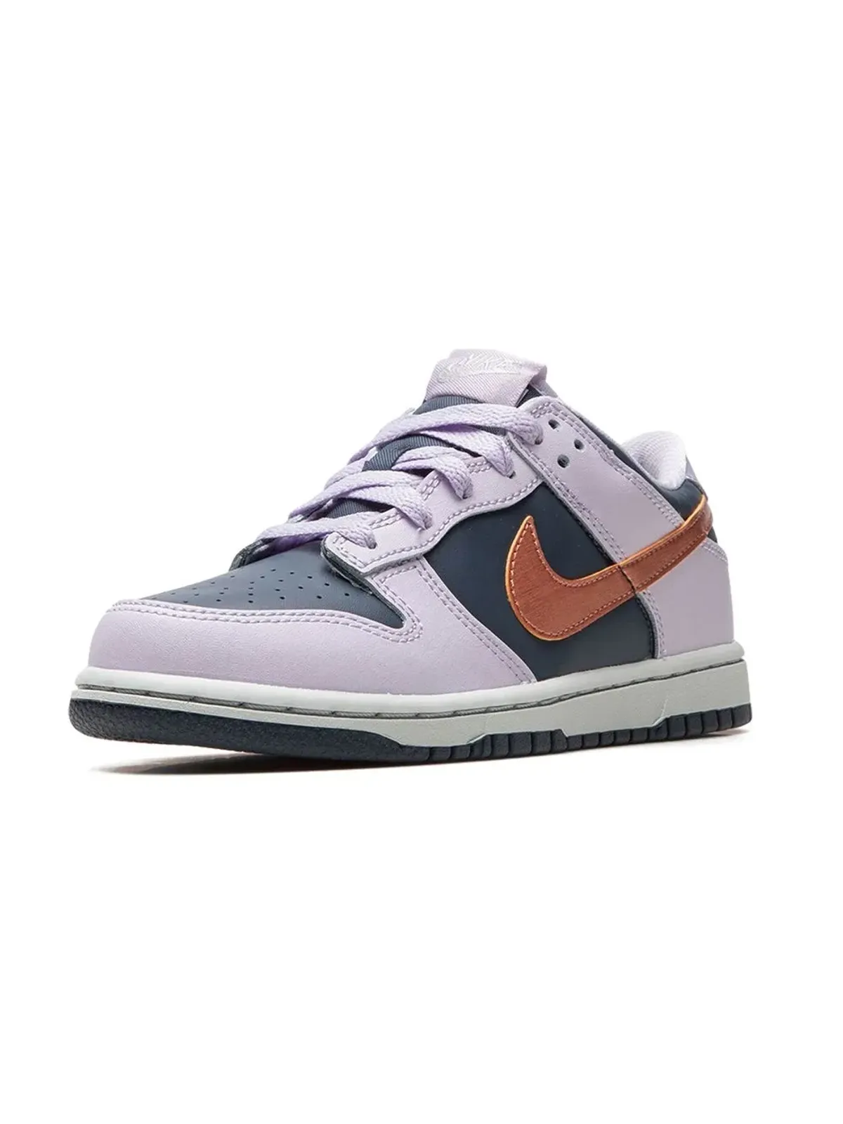 Nike Kids ダンク ロー SE サンダーブルー スニーカー - 画像5